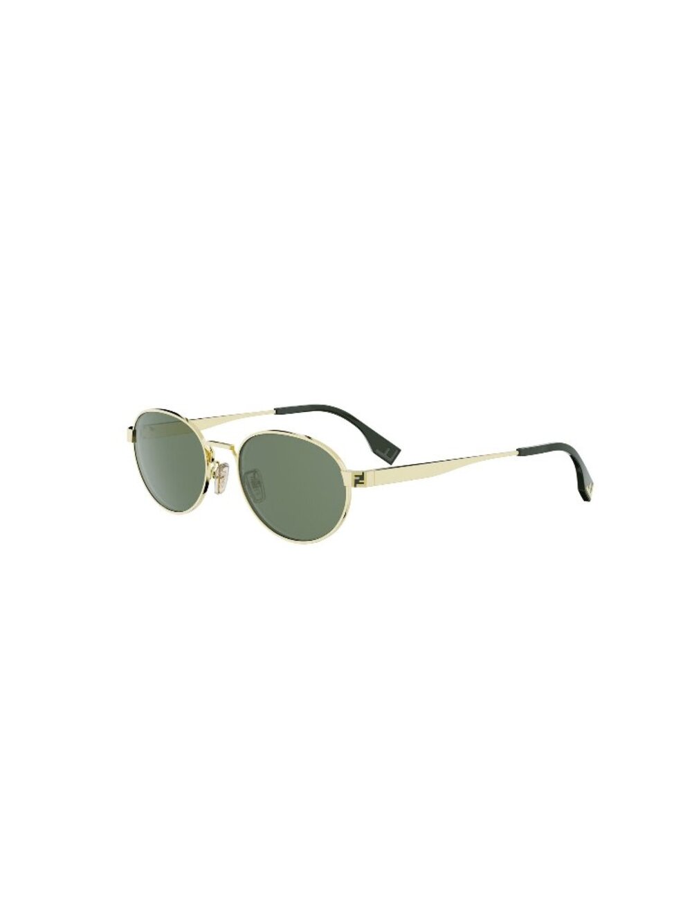 New FENDI Men's Sunglasses Metal Frame SKY FE40180U 30N 55 Gold Oval